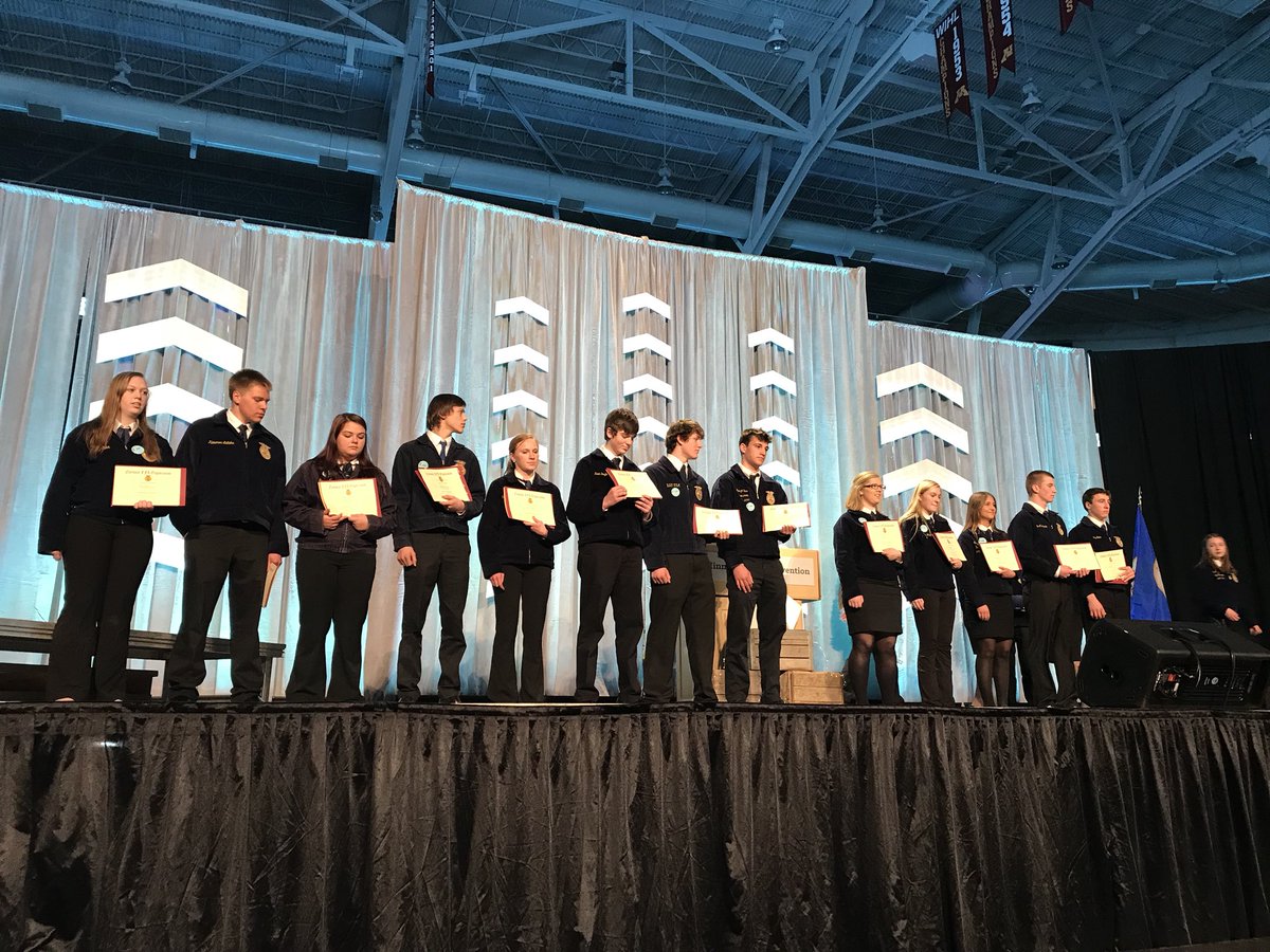 Congrats to Jay Dicke and Justin Thomforde for receiving their State Degree <a href="/MNFFA/">MN FFA Association</a> 89th State Convention! #goodhueffa #goodhueschool #FFAGoBeyond #TeachAg