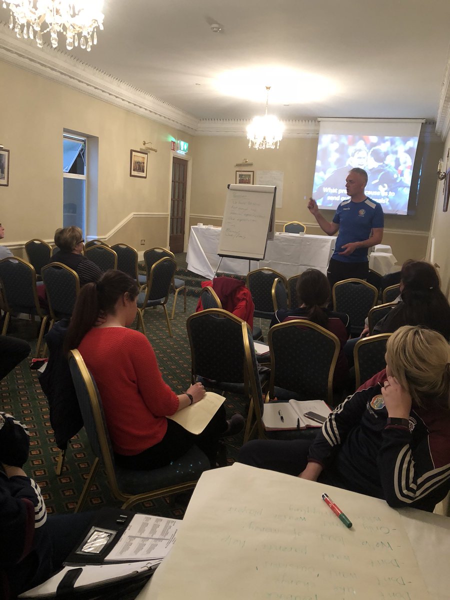 CamogieDevelop's tweet photo. Great turnout for workshop delivered by Peter Casey on Communication &amp; Buding Rapport. Hugely beneficial. Thanks to @WestmeathCamogi &amp; @LauHeff for facilitating the workshop. @LeinsterCamogie https://t.co/RkjDcQWvor