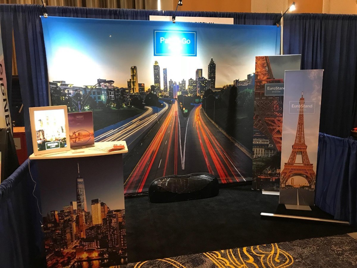 MartinKuzian's tweet photo. Show after show...off we go.  Portable, high-quality displays @AccentaDisplay #displays #graphics #signs #SACACE https://t.co/B45vs5kWuB