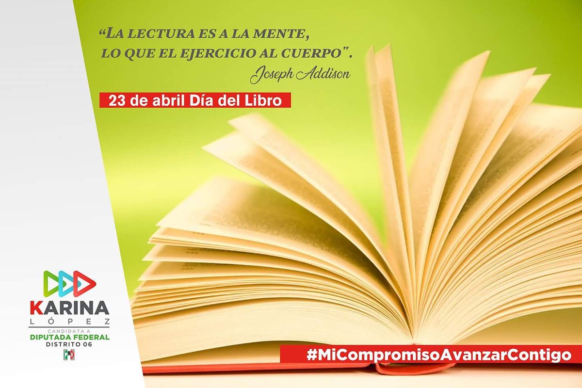 karinalopeze06's tweet photo. Hoy, en el marco del "Día del Libro", los exhorto a hacer de la lectura un hábito, ya que estoy convencida de que el conocimiento es parte imperante del desarrollo de nuestra sociedad.
#MiCompromisoAvanzarContigo https://t.co/06S1j6Im8N