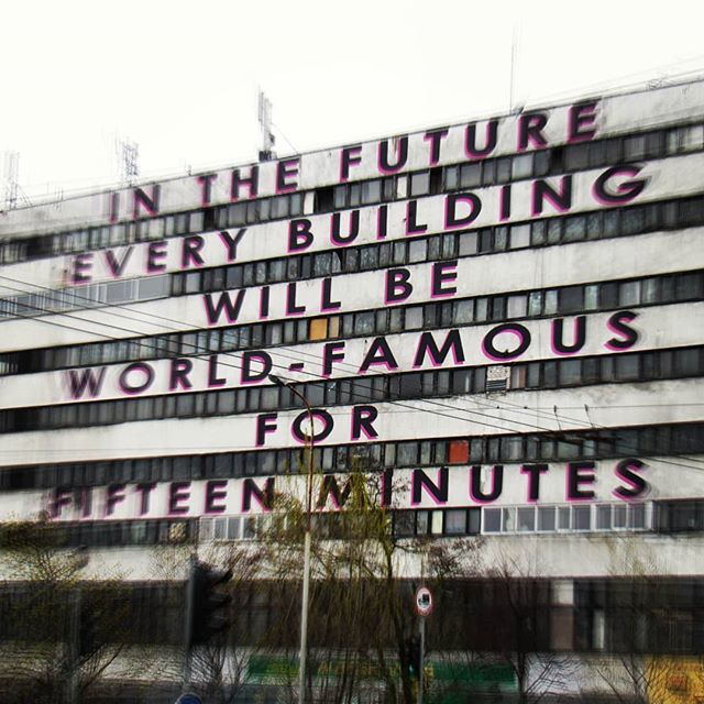 NickVagus's tweet photo. 'In The Future Every Building Will Be Famous For Fifteen Minutes' by MOBSTR 
#Vilnius #Lithuania #streetart #graffiti 
#mobstr #jj_urbanart #urbanart #graffart #graffspotting #urbanexploration #graff #streetartphotography #photography #graffart #graffiti… https://t.co/882i90hjoM https://t.co/IRE6m3Mq3U