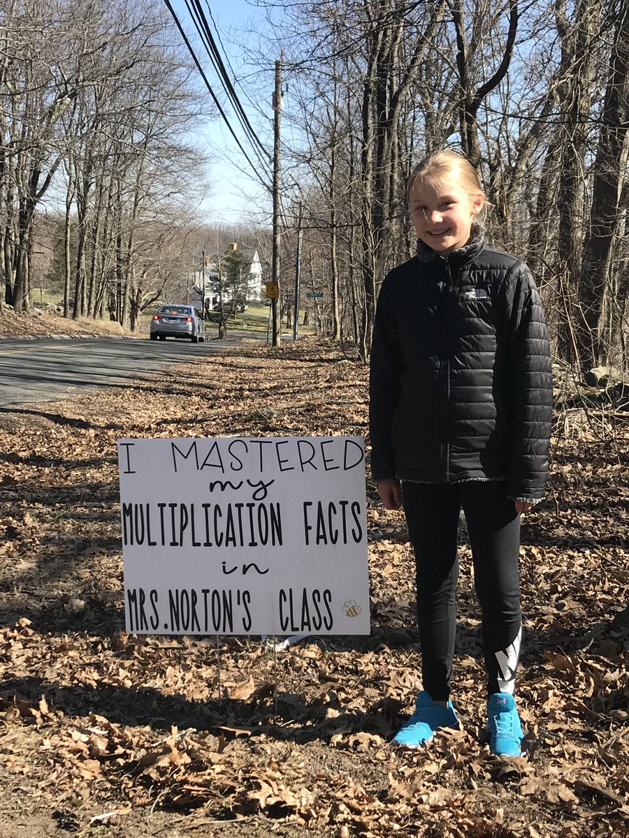 Nort10M's tweet photo. First student to master multiplication facts! 🎉 #RSD10CT #4thgrade https://t.co/qzyMwgRdZN