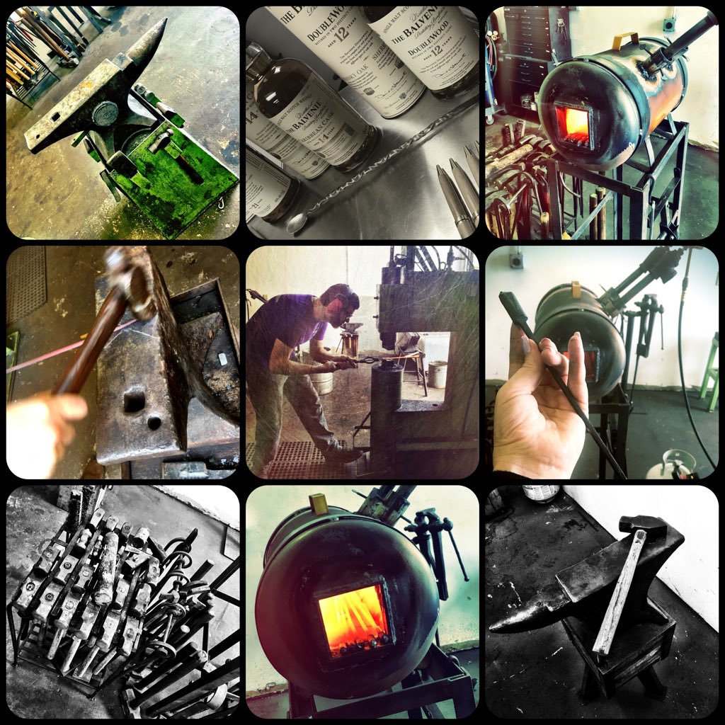 My office today was at Dark Angel Armory &amp; Forge Pompano Beach with The Balvenie’s Gemma Louise Paterson + Paola London FYI no drinking + forging. <a href="/BalvenieUS/">The Balvenie US</a> <a href="/balveniegem/">Gemma L Paterson</a> thank you to the team at the Guild urban craft and folk art school.