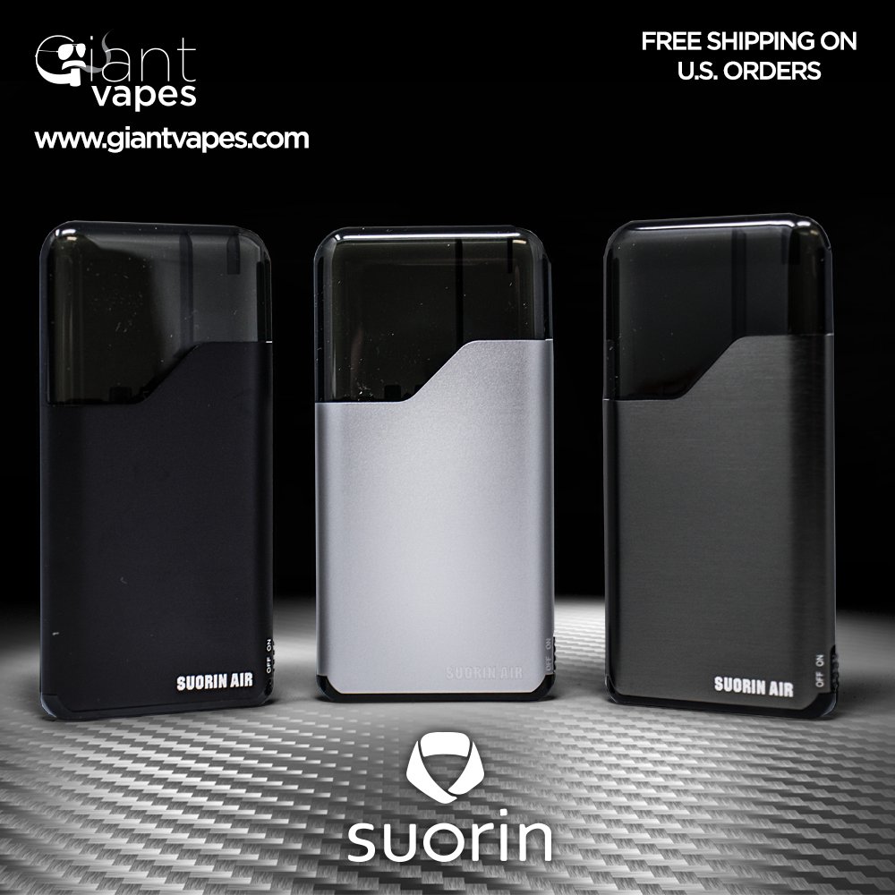 GiantVapes's tweet photo. The Suorin Air and Replacement Pods are now available on Giant Vapes!

https://t.co/OVJq1Z4Xom https://t.co/7uxBkuCLOd
