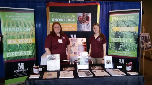 MSideAg's tweet photo. It's that time again! Stop by and check out the Morningside AAFS booth at the 90th Iowa FFA Leadership Conference in Ames! Talk with Morningside Ag Club members and see how Morningside will make a difference in your Agricultural journey! #IAFFA18 #FFASLC18 https://t.co/PZPFU020or