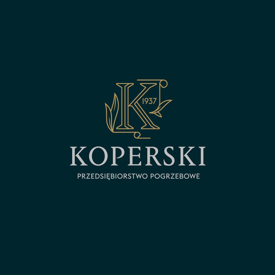 Koperski，来自波兰的殡仪服务公司的品牌设计。这类设计的尺度挺难把握，这个设计看起来恰如其分 #设计参考 // https://t.co/Noibqrps2M https://t.co/ApOVzg9Azg 1