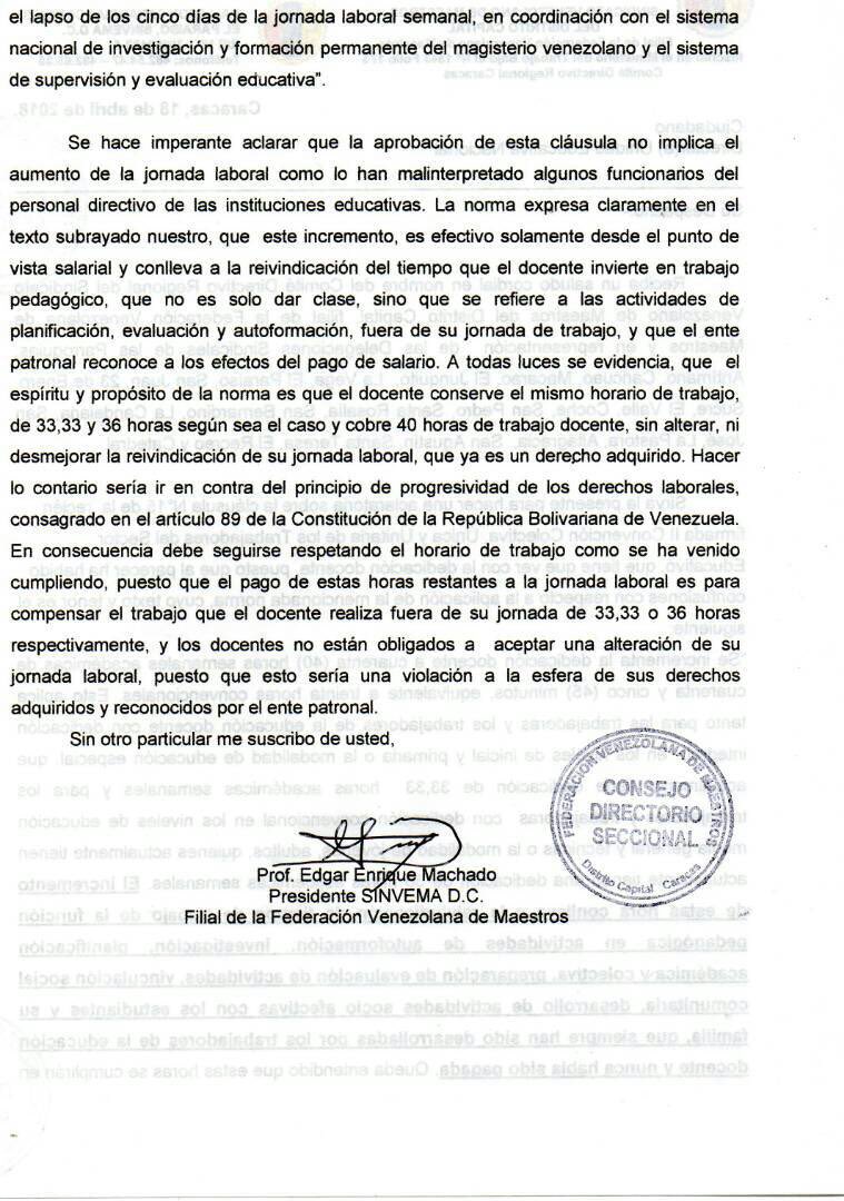 Aclaran... Cláusula 15 del CCUUTE II No indica incremento laboral