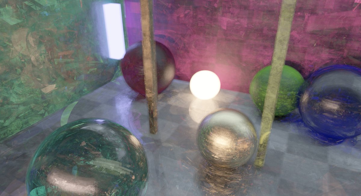 _romansmirnov's tweet photo. Ok, I made a completely broken version of pathtracer. Here it is: https://t.co/ByZ7zMOOZ3 https://t.co/N9ChpQu8DL