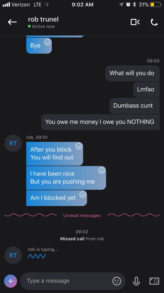 QueenMarieLynne's tweet photo. ‼️❗️ROB TRUNEL ❗️‼️Skype live:robtru
FAKE ALERT SCAM I’ve reported him before and he harassed a sugar baby just to ask me to unblock him. He needs to go. Blackmail ain’t cute. @RTwimp @RT4fet @rtfindom #fake #findom #destroyHim https://t.co/8tVkBwhxQi