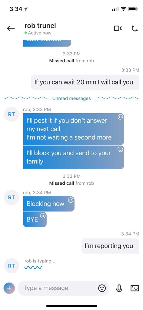 QueenMarieLynne's tweet photo. ‼️❗️ROB TRUNEL ❗️‼️Skype live:robtru
FAKE ALERT SCAM I’ve reported him before and he harassed a sugar baby just to ask me to unblock him. He needs to go. Blackmail ain’t cute. @RTwimp @RT4fet @rtfindom #fake #findom #destroyHim https://t.co/8tVkBwhxQi