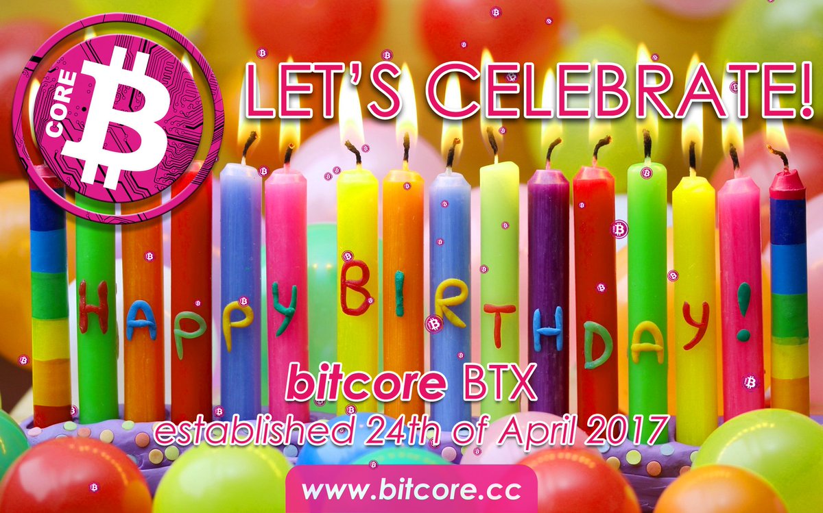 Bitcore_BTX's tweet image. $BTX WE ARE CELEBRATING BITCORE&apos;S FIRST BIRTHDAY!
Dear #Bitcore community, thank you for your continuous support! Join us in our celebration of 365 days of BTX!
Retweet this post to win 1 of 5 physical Bitcore chips, loaded with real #BTX.
#birthday #blockchain #crypto #altcoin