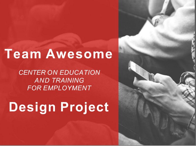 caranorth11's tweet photo. Yay! Up first is Team Awesome sharing the website they made for CETE. They worked with @mshEducation to get the content they needed #AppliedID https://t.co/bXzJzQxPIa
