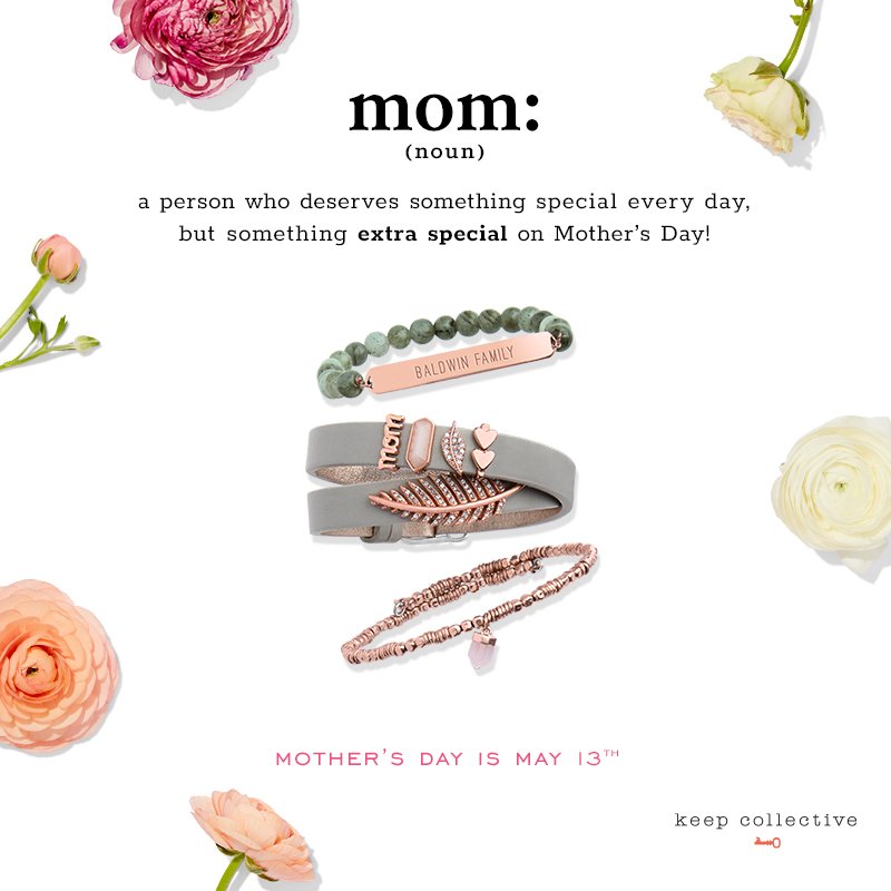 Keep_Collective's tweet image. Give Mother's Day a personal touch and thank all of the moms in your life for everything they do! // Shop Mother's Day Gifts bit.ly/2Fb2jJ2