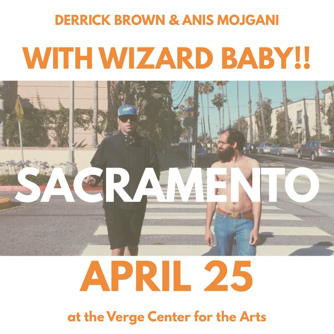 Who is Wizard Baby? Will one or both of us be shirtless? Will we read poems or just talk about Mystery Science Theater 3000 for a couple hours? There's only one way to find out. Tickets still available for our Sacramento show THIS Wednesday. Get em here: bpt.me/3371506