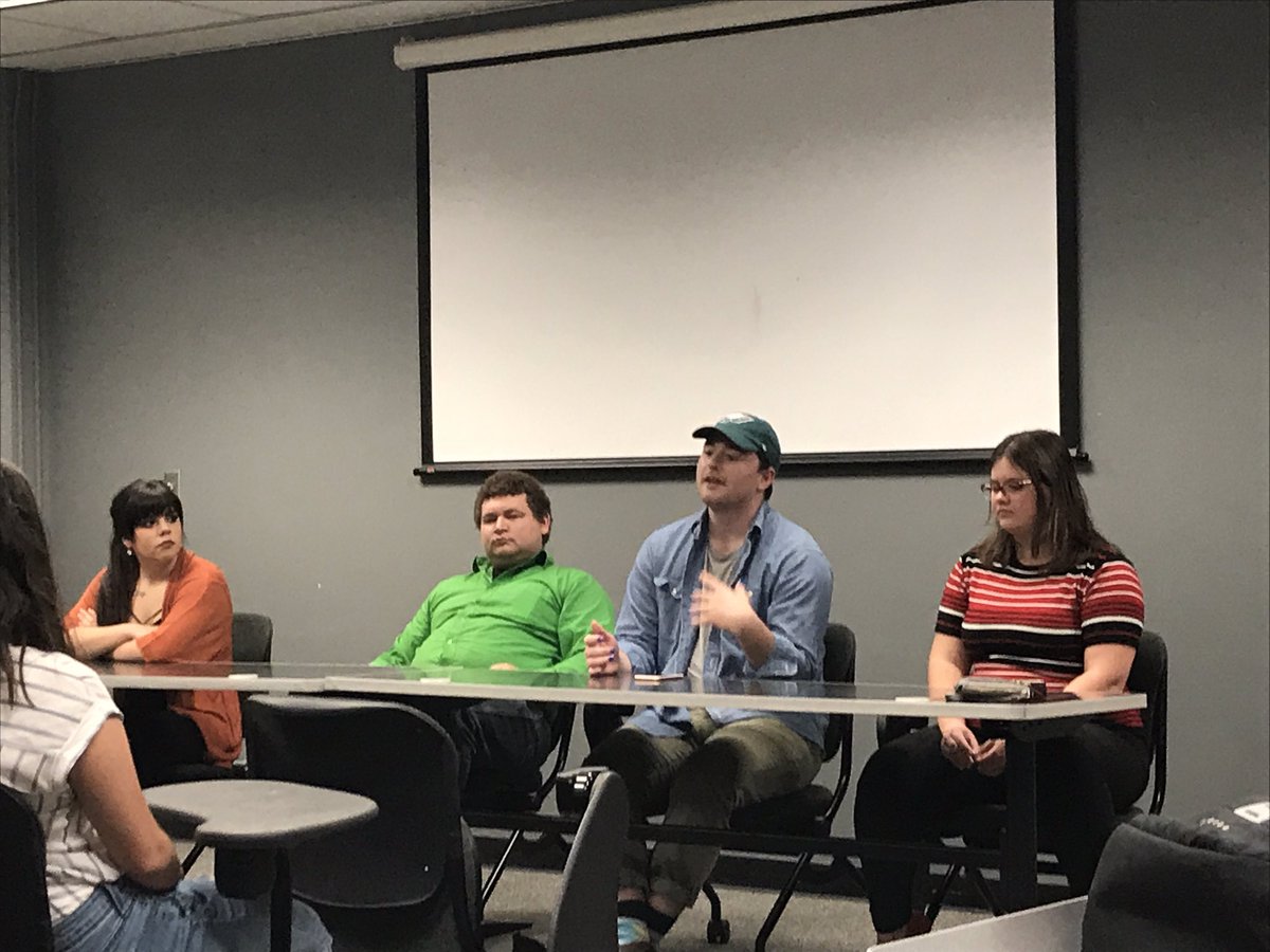 northtexasspj's tweet photo. Our Recent Grad Panel has begun! https://t.co/BWJTIaSaMJ