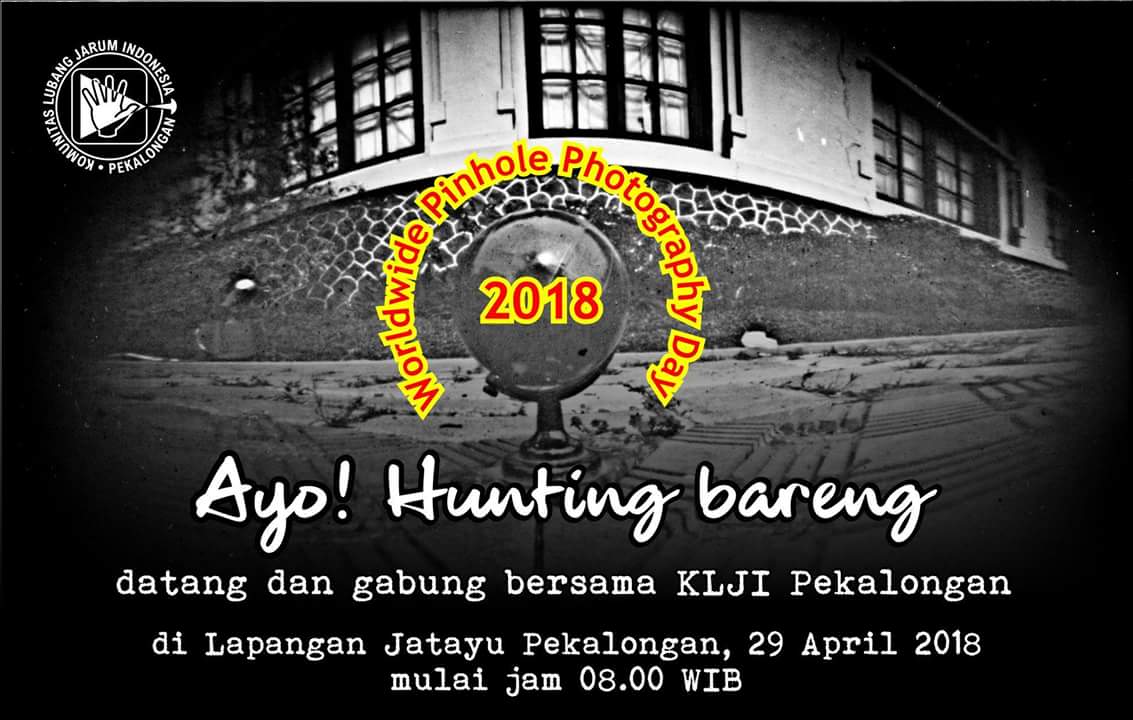 Para penggemar fotografi, dlm rangka Hari fotografi luang jarum sedunia (WPPD2018) <a href="/KljiPekalongan/">KLJI PEKALONGAN</a> mengadakan hunting bareng yg tertarik silahkan gabung minggu, 29 April 2018 di Lapangan Jetayu Pekalongan mulai 08.00 - selesai <a href="/kljjogja/">KLJ Jogja</a> <a href="/official_KLJI/">KLJIndonesia</a>