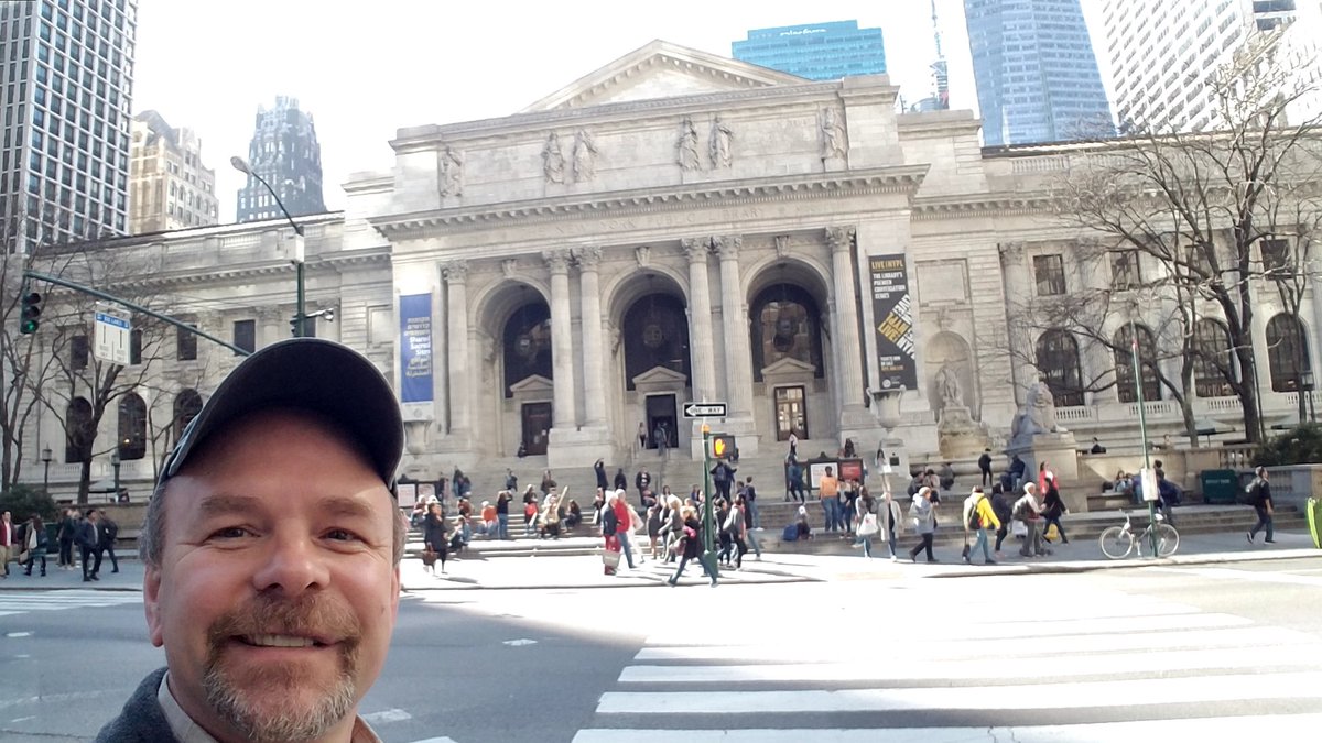 PhillatJJ's tweet photo. NY Public Library... Never thought I would be back in a library. But, it was cool! #nyc #nycpl #havingfun https://t.co/NZH67NHZdF