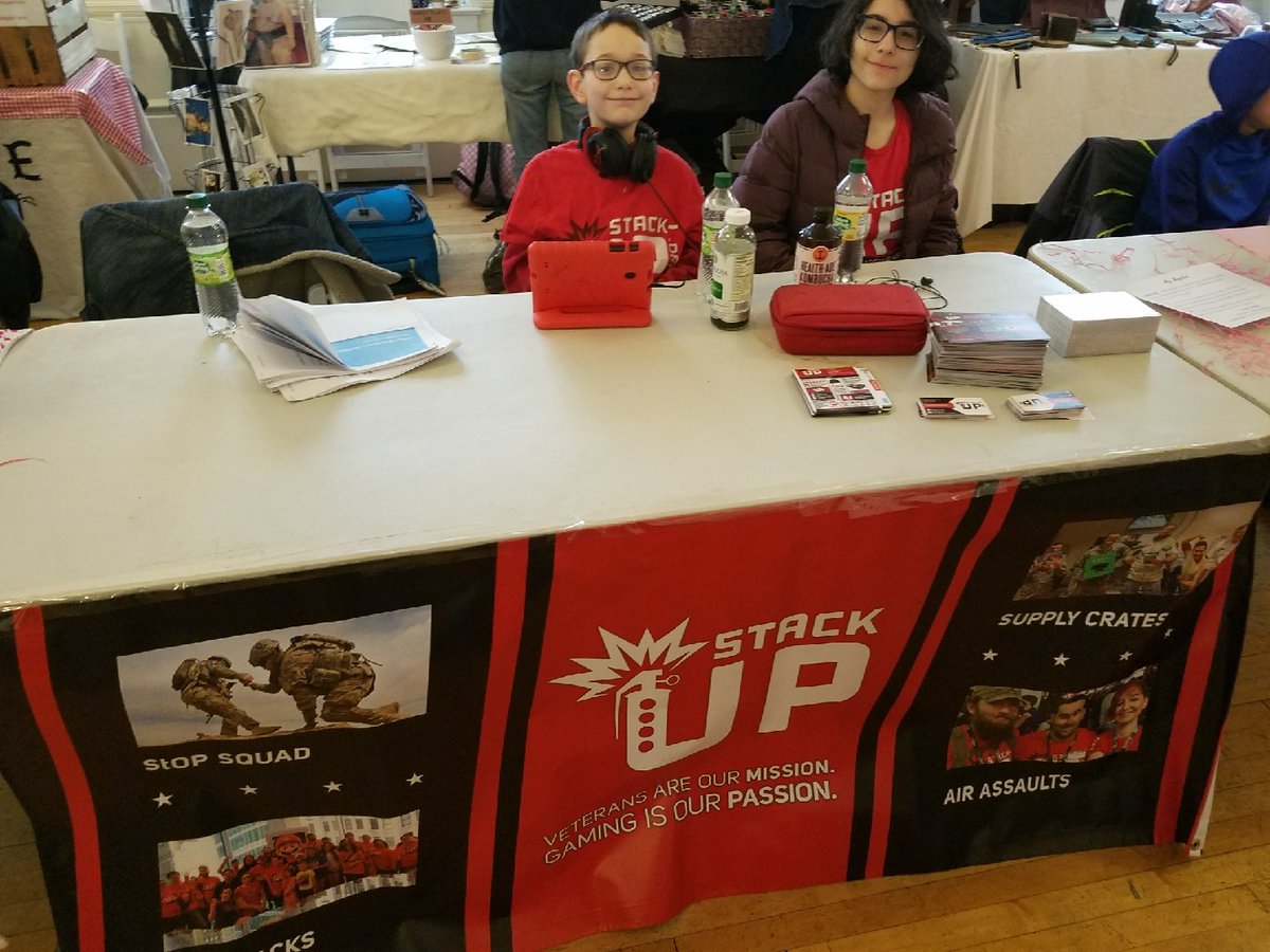 18Cat14's tweet photo. Staffing the #QueensStack table at the #QueensCraftBrigade at the Rocco Moretto VFW Post in Astoria back on Sunday, April 15th https://t.co/vutK2LueeO