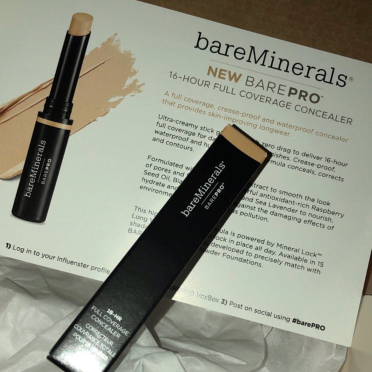 BeautybyIsh's tweet photo. The formula of this BareMinerals 16-Hour Full Coverage Concealer is creamy, smooth in texture with very good coverage. It conceals, highlights and blends out beautifully on the skin with a gorgeous finish! @bareMinerals @Influenster #BAREPRO #BAREPROVIP #Complimentary #Contest https://t.co/GXCXzDAJ7F