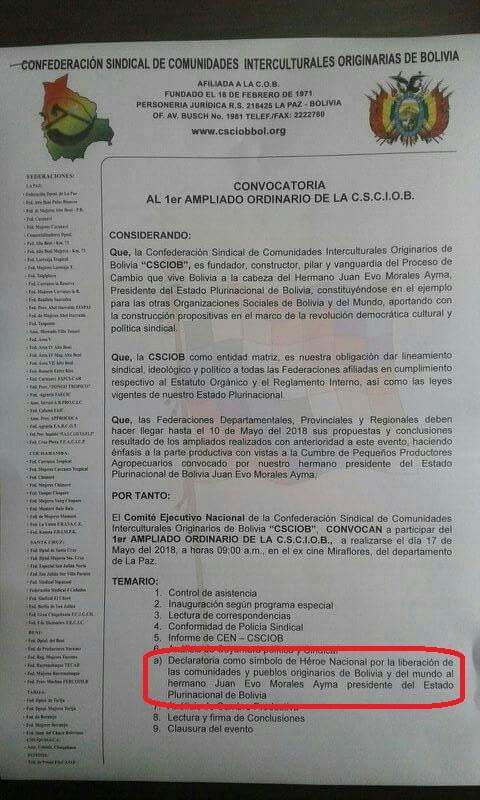 AndrsGomezV's tweet photo. Colonizadores anuncian que declararán "héroe" a Evo Morales por haber liberado, dicen, a los indígenas del mundo. https://t.co/ywT2GQtqdx