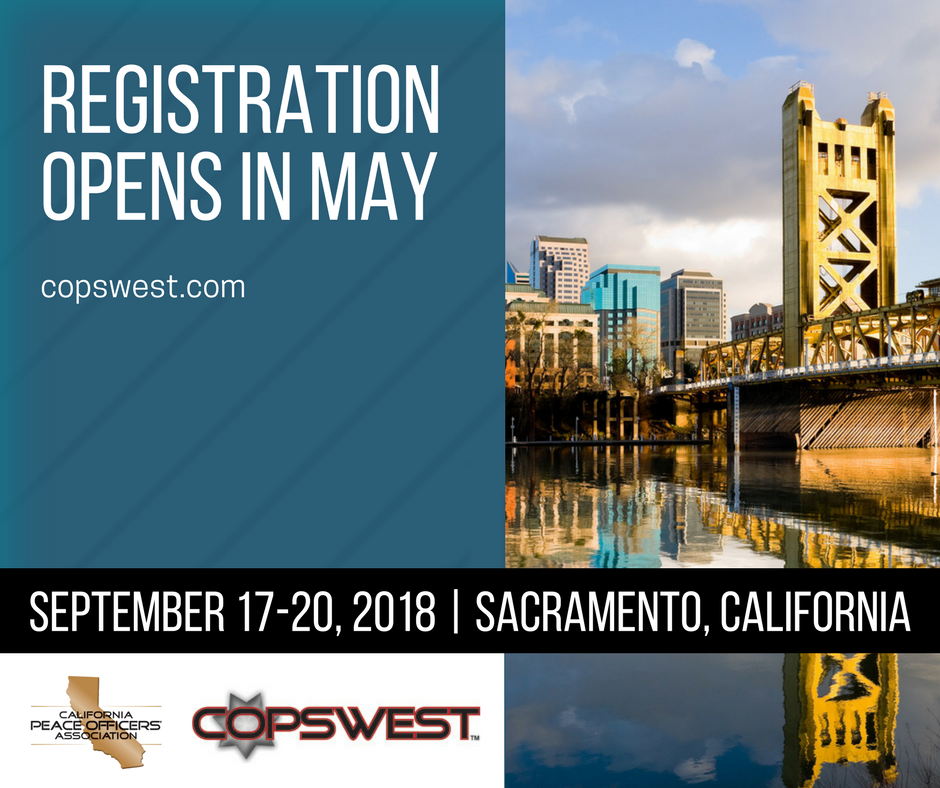CalPeaceOfficer's tweet photo. Registration opens soon! #copswest #copswest18 https://t.co/i7J2fGZDrD