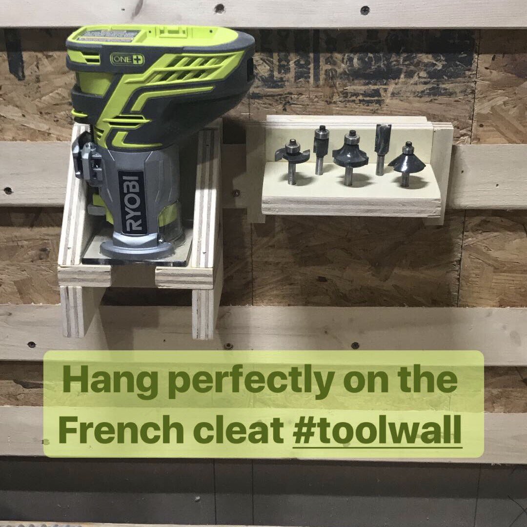 TheMakerEdge's tweet image. Built a quick stand for my router and some of my most used router bits! #shopproject #shoporganization #woodworking