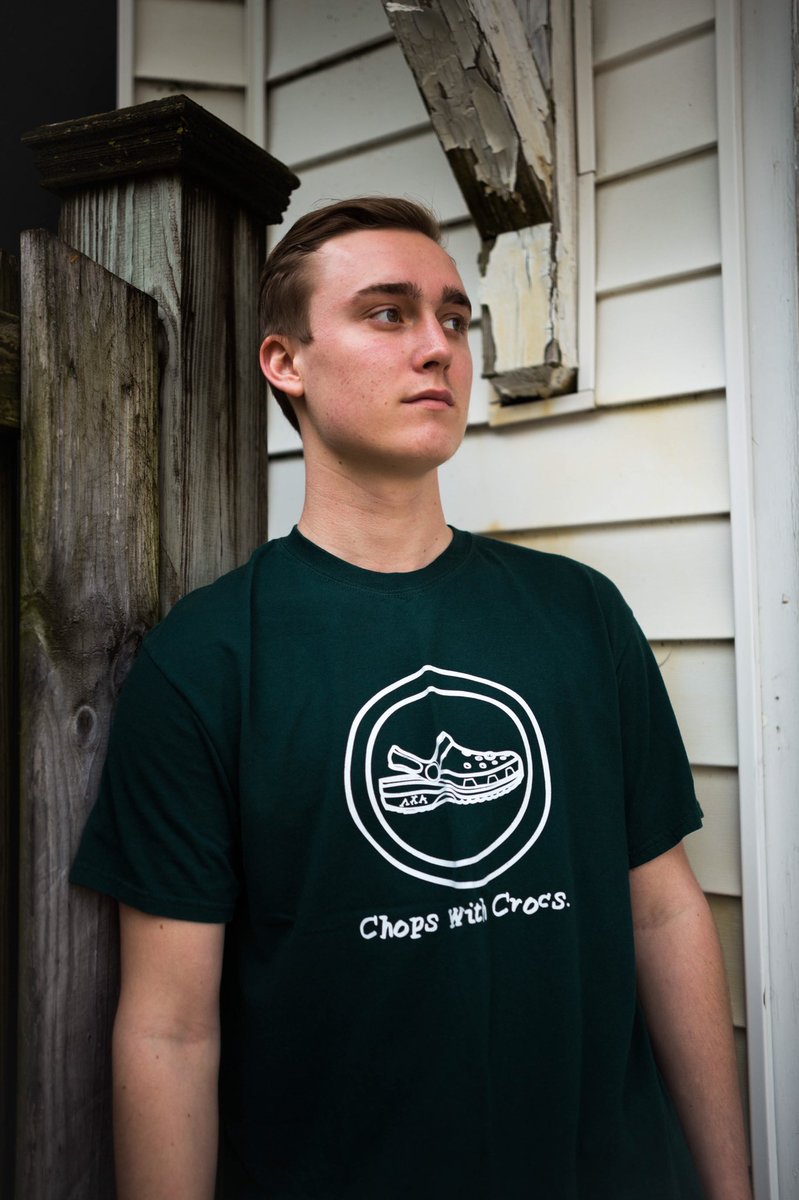 msuchops's tweet photo. Bringing back the “Chops with Crocs” classic for only $10! Contact a brother to place your order ASAP. Big shoutout to our model @JakeWieter as well. https://t.co/FDpu8CvgYk