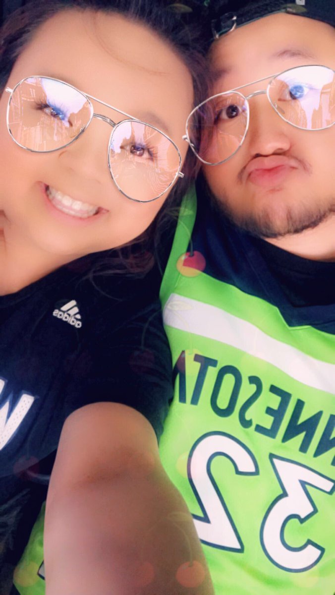 MellThao's tweet photo. Here to support our team 💙💚💙💚 #packpix #timberwolves #targetcenter #packpics #twolves #alleyesnorth https://t.co/78fPjwFw3K