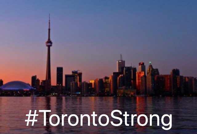 JennValentyne's tweet photo. This is a tragic day in Toronto. Love and prayers to the victims and their families ❤️ #TorontoStrong https://t.co/LxFRzK6pN6