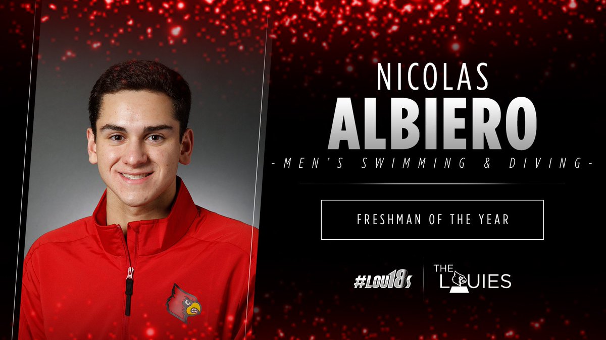 GoCards's tweet photo. The first #Lou18s award goes to…
🏊‍♂️ Nicolas Albiero
🏌️‍♀️ Lauren Hartlage
⚽ Emina Ekic

Their first-year campaigns as Cardinals earned them the Freshman of the Year Award! https://t.co/gUgdq70Bf0