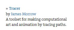 objstothinkwith's tweet photo. My @ProcessingOrg library, tracer, is up on the PDE! Check it out: https://t.co/fCjMn7tj31 https://t.co/iAyRsBFA7K
