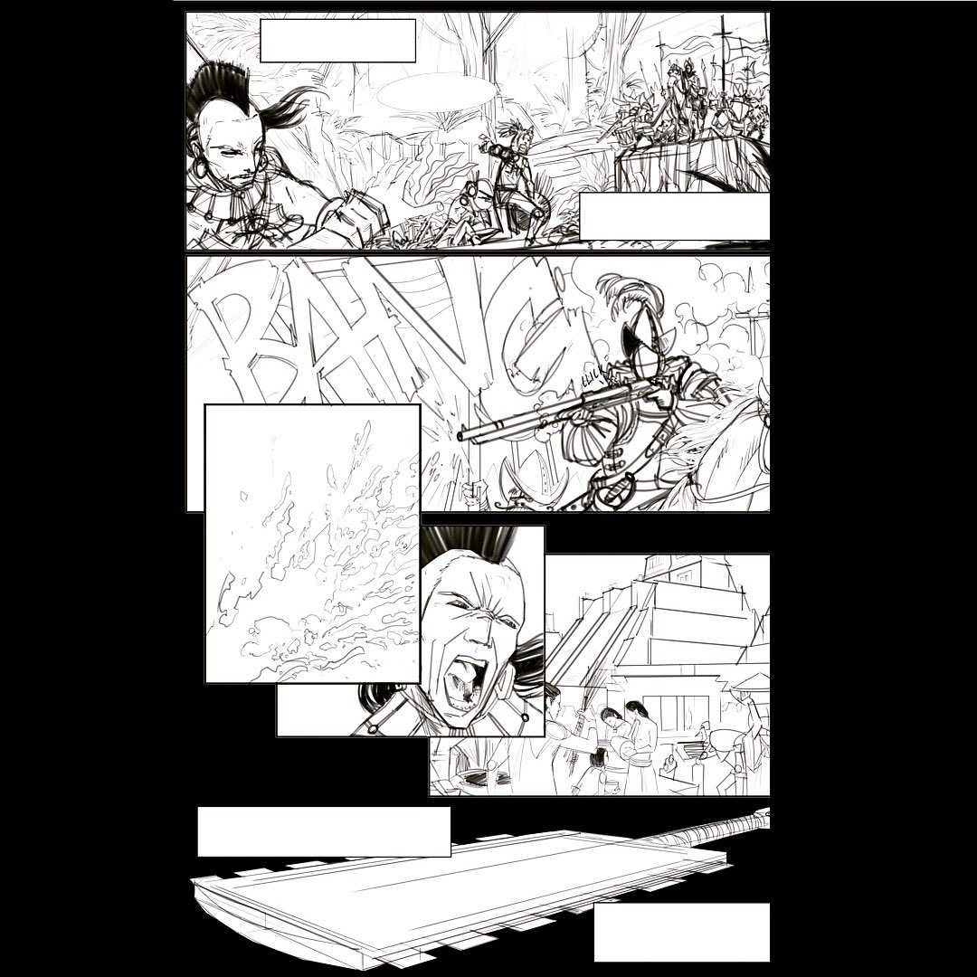 KendrickMast's tweet photo. WIP. Some layouts I’m doing for class. Drawing up some pages explaining the crafting and history of the Aztec macuahuitl. Really having a lot of fun with these. #art #artistsoninstagram #sequintialart #comics #WIP #drawing #comicpages #scad #scadsavannah #scadseqa https://t.co/KOEiwCxab9