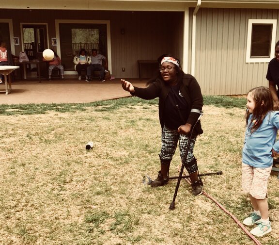 An outdoor game for everyone: young, old, those with disabilities, etc. Get your set today. kickstarter.com/projects/82126…