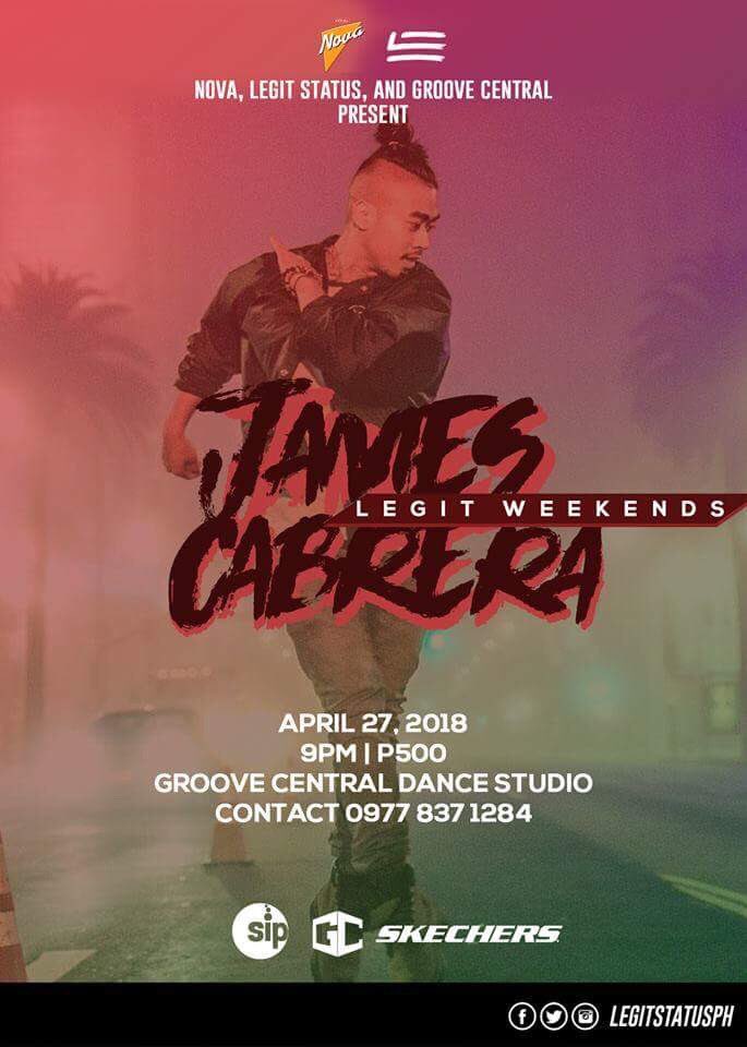 LegitStatusPH's tweet photo. Nova X Legit Status X Groove Central Dance Studio
Present

JAMES CABRERA
> Choreographer: So You Think You Can Dance

April 27 || Friday
Groove Central Dance Studio
9PM || Php 500

SEE YOU THERE!! Contact 0977 837 1284 https://t.co/CBwbwLPBK0
