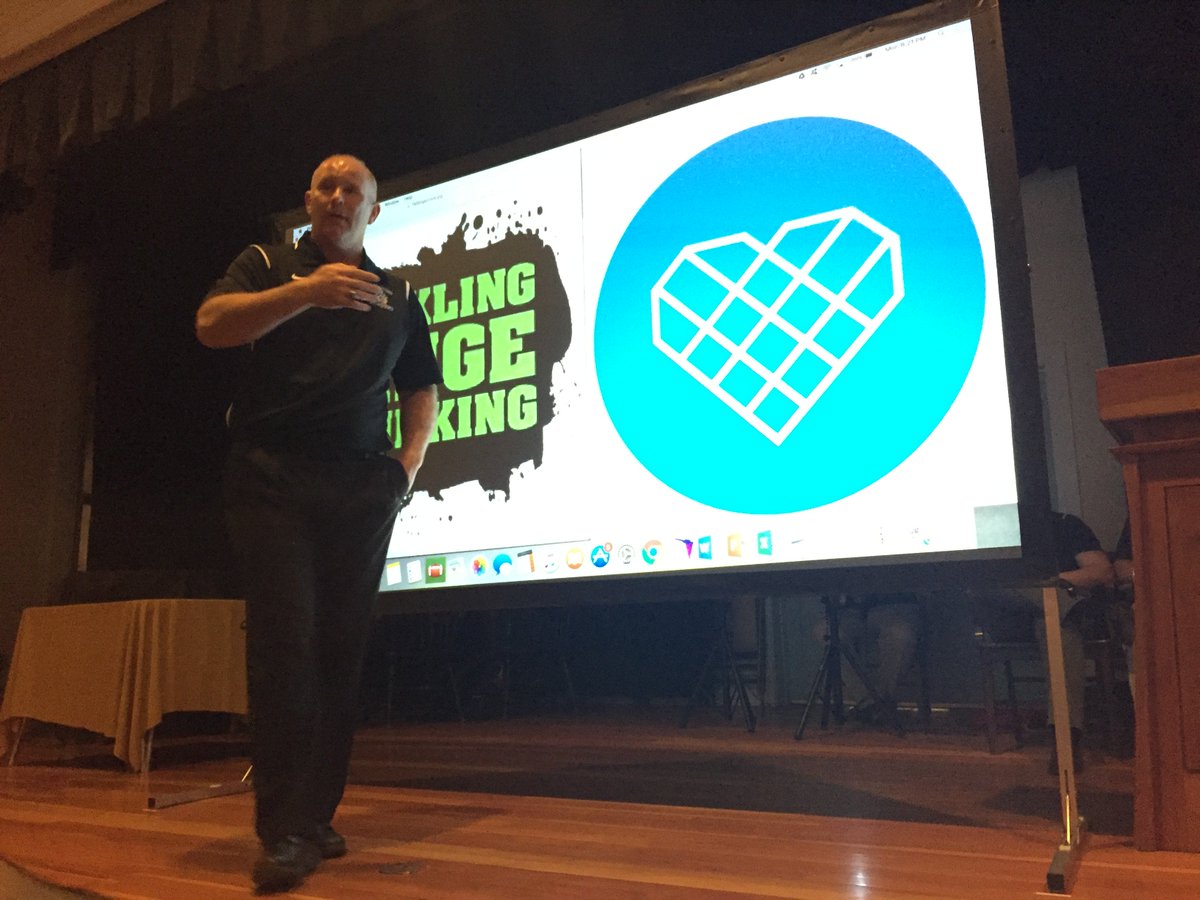 BridgtonAcademy's tweet photo. We are extremely excited to have Rob Eggerling ‘97 back on campus as part of our presentation from Mr. Burgess’s 21st Century Leadership class. Tackling some tough topics tonight! #OneLove #LoveBetter #StayHealthy #StaySafe https://t.co/o0MLuYG23J