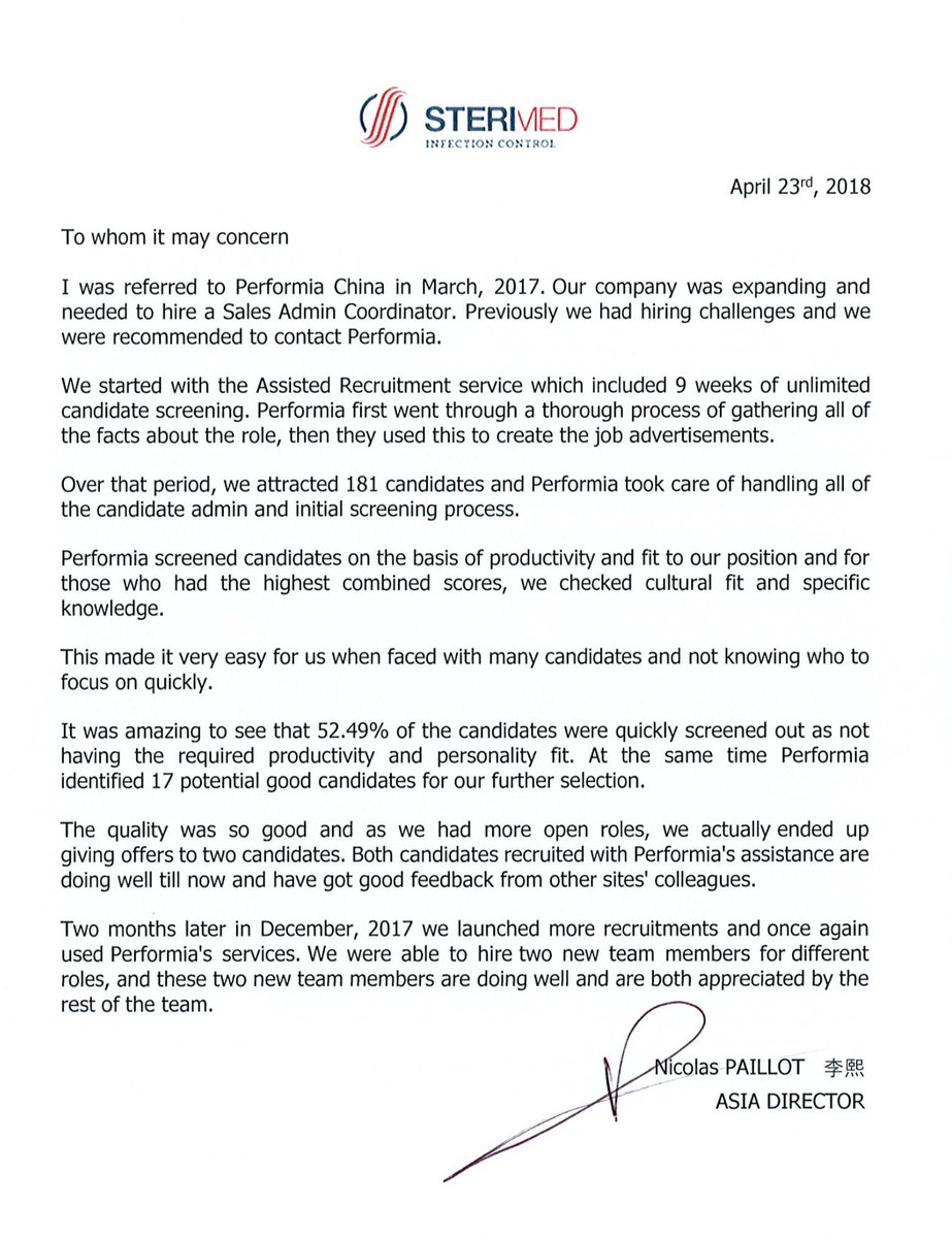 NegarRiazati's tweet image. Love that at Performia we are so good at helping business owners and executives; just one of the thousands of success stories helping businesses on their journey to build Productive, Winning Teams. Well done Team Performia!👏👏 #productiveteams #buildyourteam #effectivescreening