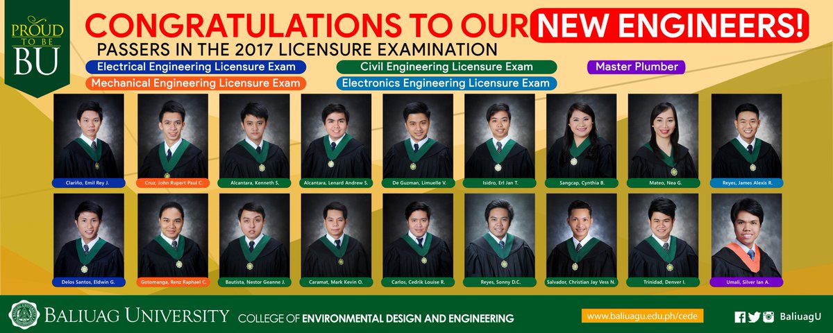baliuagu's tweet photo. Congratulations to our NEW ENGINEERS! #ProudtobeBU #BUCEDE https://t.co/mWuwmuic4B