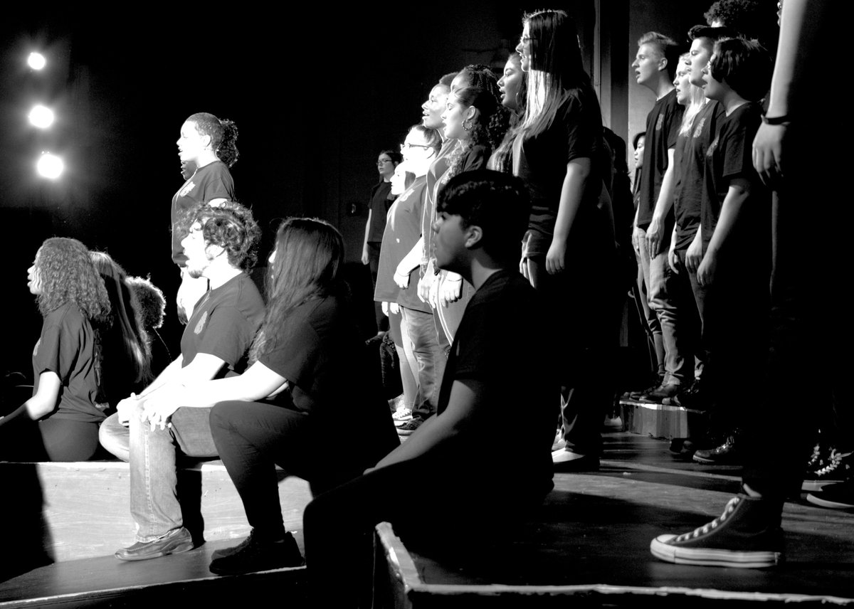 abrnquarterly's tweet photo. April 17th, the CAPA choral department presented We Are the World: Our Hopes, Our Future, a concert aimed at raising awareness of teen suicide. Speakers included choir members Chanel Black ('18) and Robert Strader ('20). #CAPAmazing #AuburnExcellence
@RPS_Fine_Arts @RPS205 https://t.co/RWWcD03hzC