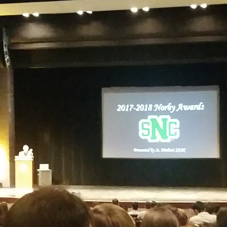 Such an exciting evening... loving the '17-'18 Norby Awards #family #amazingevent #sncswimanddive