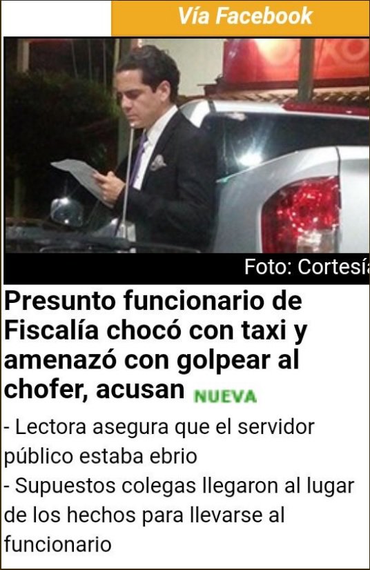 nero_vermx's tweet photo. @ANDRESDELAPARRA BORRACHO amiguito d #FiscalVerduritas @AbogadoWinckler  y Fiscal "Esp" d #FEDAyCA dla ineficiente Fiscalía golpea taxi y amenaza a su conductor

Igual q #EduardoCoronelG resultan simples payasos alcoholizados q se dan valor por ser recomendados del títere d Yunes https://t.co/T1IZMNbXW8