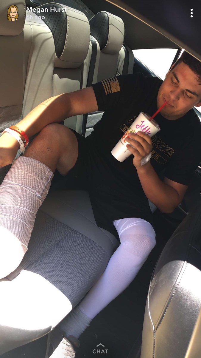 craigg107's tweet photo. Surgery went well this morning and I can’t thank everyone that helped and checked on me today. Going to be a long road of recovery but I’m beyond ready. I can’t thank @megan225hurst  enough for coming this morning and staying all day laying up with me. Beyond blessed. https://t.co/abBBmdGQv5