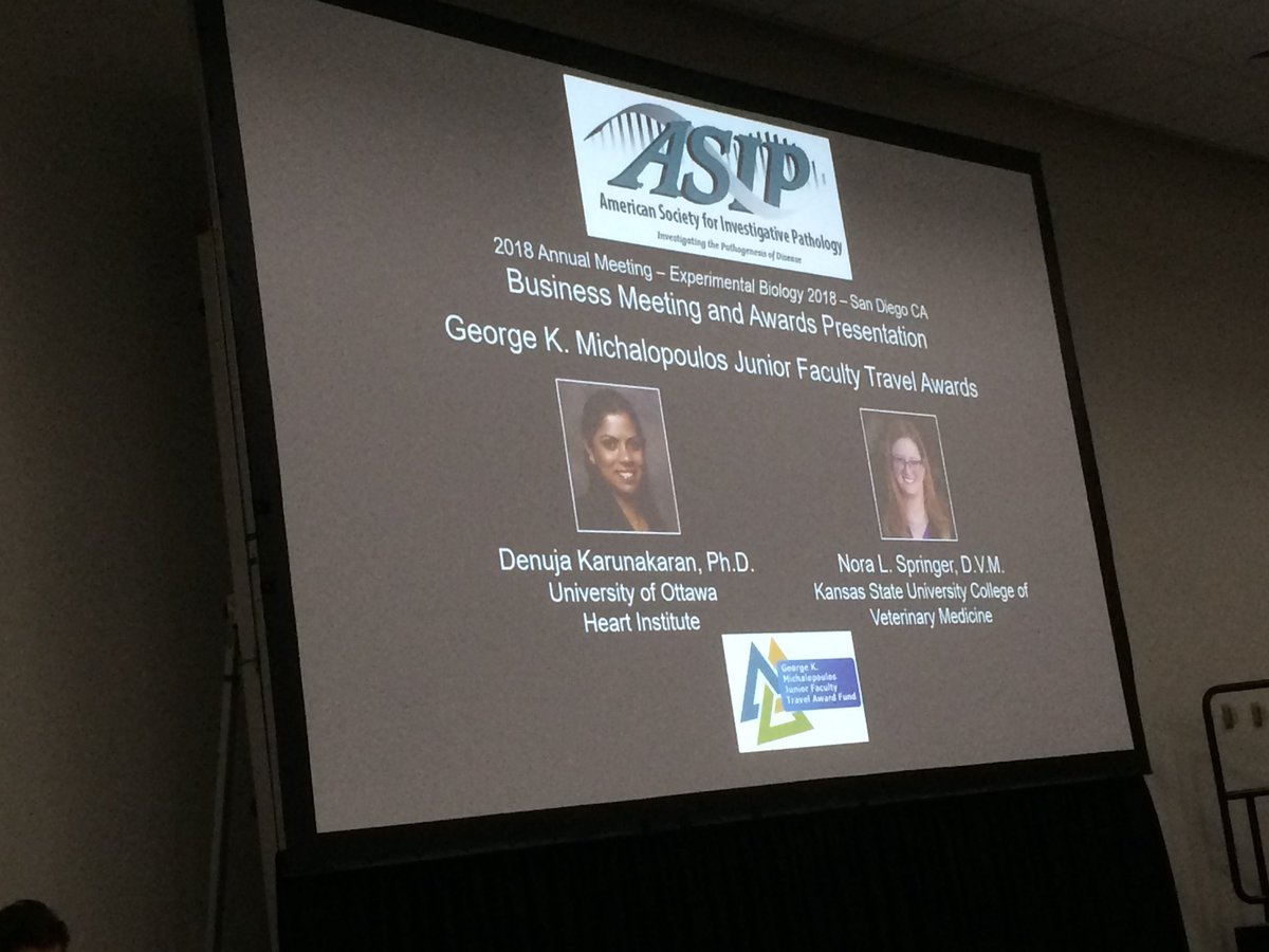 denujak's tweet photo. Truly honoured and pleased to be recognized for our research (@KateyRayner) and the continued support from #ASIP2018. Thank you. It has been a great meeting! #expbio #EB2018 https://t.co/86qkKOi2eX