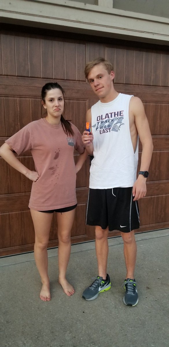 But did @ostertag22 honestly think she could outrun <a href="/BKahnk/">Ben Kahnk</a>?🔫🏃‍♂️