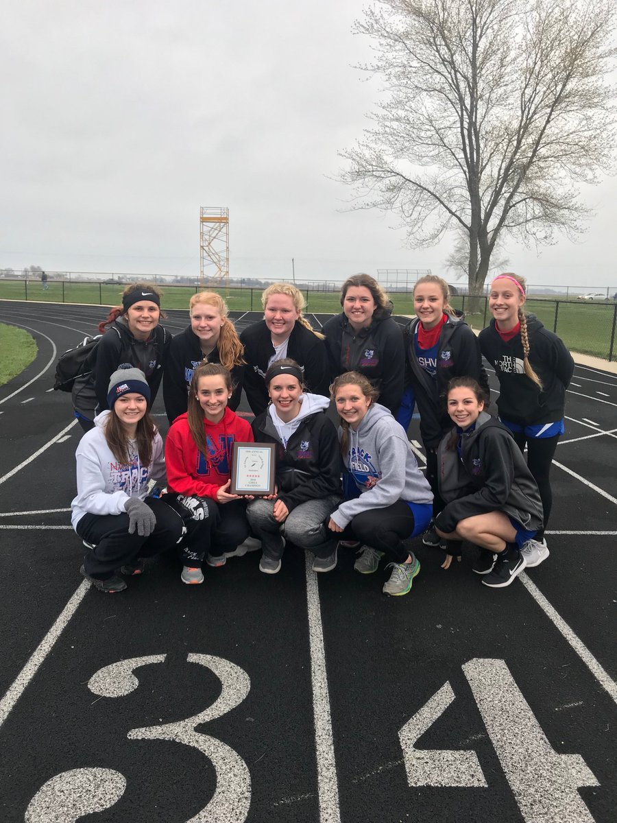 NCHSAthleticsAD's tweet photo. Congratulations Hornette track team...1st Place at the Tri-County Invite #awesome #runlikewind ❤️💙❤️💙 #gobigblue https://t.co/m2Cygs45bT
