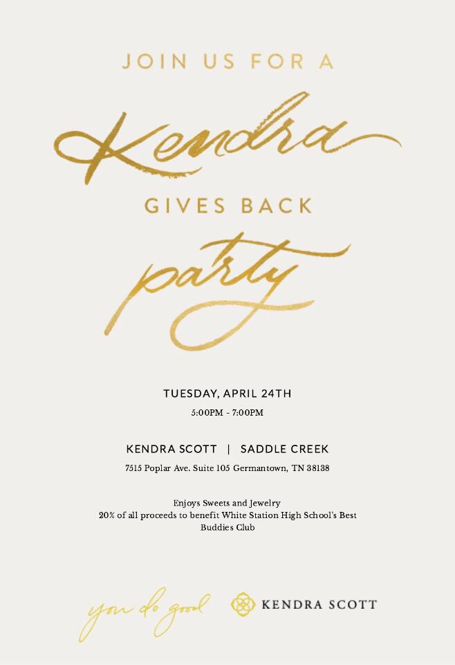 ws_bestbuddies's tweet photo. Come out to Kendra Scott tomorrow night to support Best Buddies! You can get some trending jewelry for yourself or as a gift! https://t.co/AFOw42ljdQ