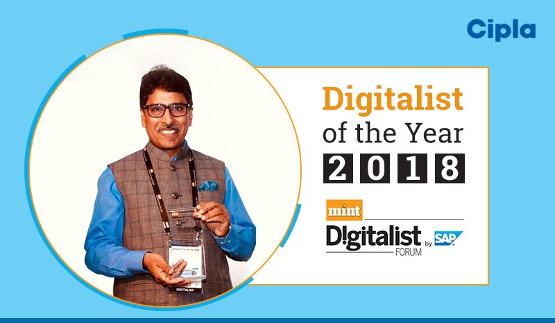 Cipla_Global's tweet photo. Cipla’s digital transformation journey is a result of our leaders’ vision and their strive for excellence. Congrats @PrabirJha on this esteemed win. #DigitalistIndia #DoDigitalNow https://t.co/UMHi9WZbfE