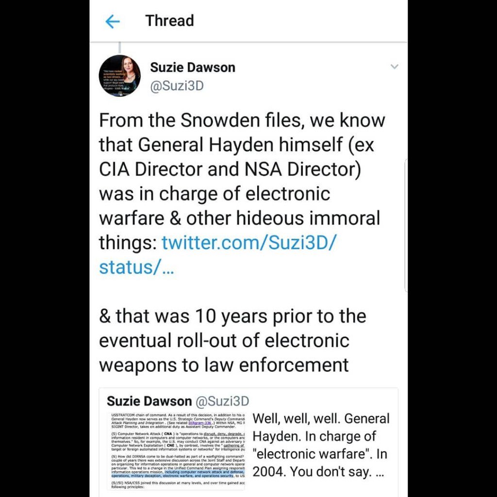 #RT #SuzieDawson #SnowdenFiles #FOIA #WikiLeaks #NSA #CIA #BigData #DataBreach #InfoSec #Intel #Gangstalking #GangstalkingAwareness #PoliceThePolice #AntiPsychiatry #BigPharma #GovernmentCorruption danielbrummitt.com/2018/04/24/rt-…