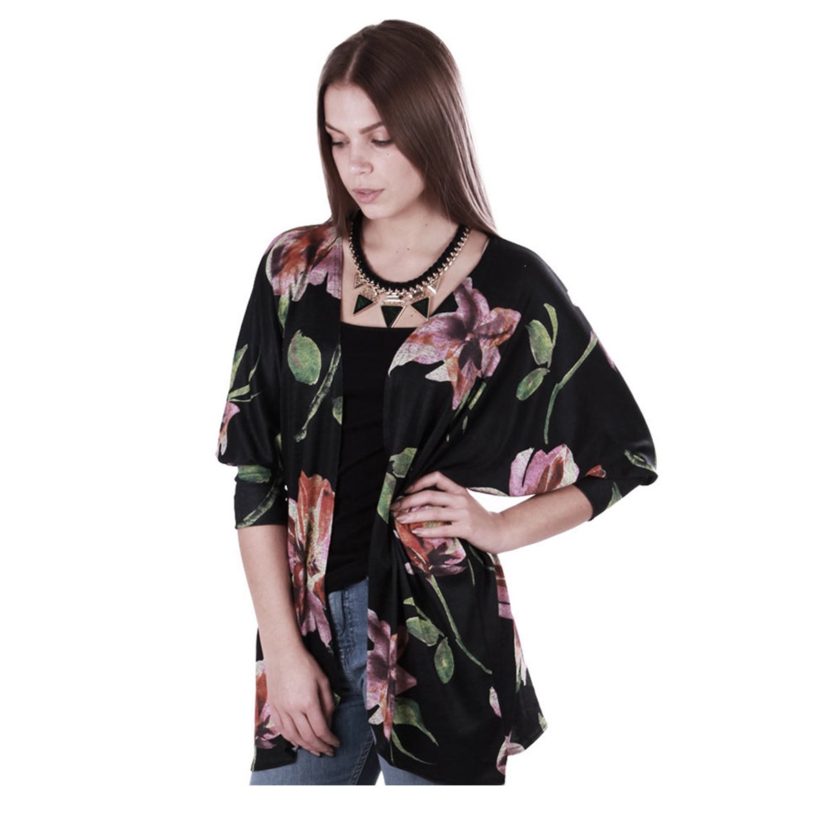 FFOMOEngland's tweet photo. The FFOMO April Floral Draped Cardigan is perfect to take with you and throw on if you feel chilly #ffomoloves #fashion #floral https://t.co/nmIOVqk7Ko