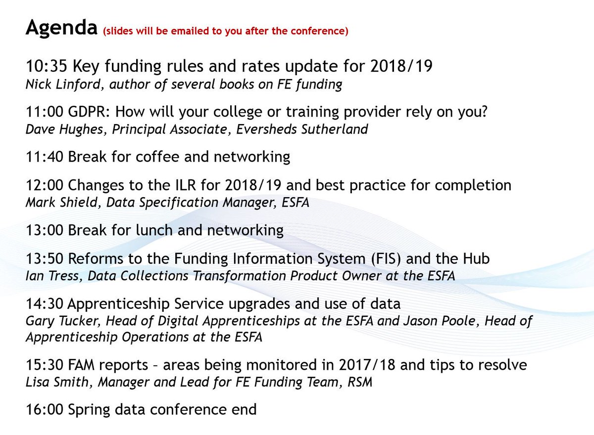 NickLinford's tweet photo. Over 250 attending the Lsect Spring Data Conference today in London at the beautiful @etcvenues by Liverpool Street Station. Packed agenda full of key MIS and ILR info &amp; updates, including speakers from @ESFAgov @ESgloballaw @RSMUK. #SDC18 #FEparty #loveFE https://t.co/FAVFPQfHLP