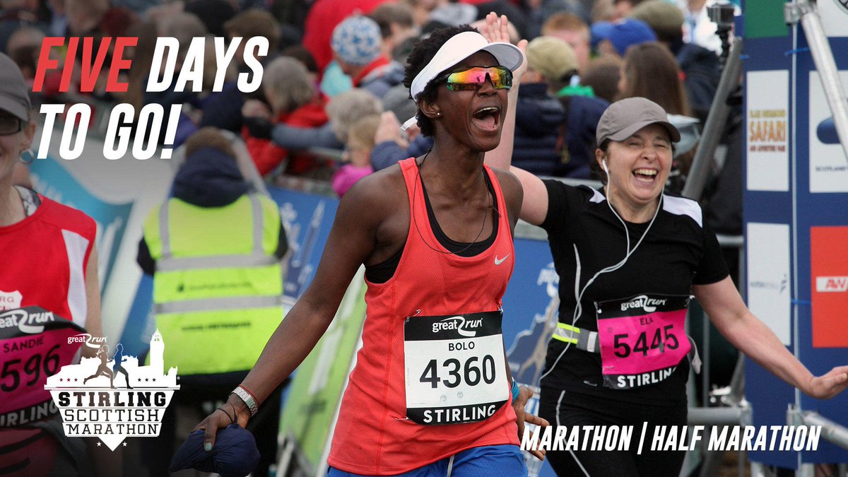 It's #StirlingMarathon week! 🏃🏃🏃

Who'll be joining us on the start line on Sunday?